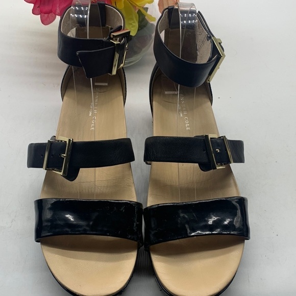 Kenneth Cole Joyce Black Patent Gladiator Sandal Sz 9M. BSN0898F - Picture 2 of 13